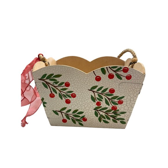 Decorative Reindeer Candle Holder & Sleigh Basket Set - Picture 8 of 11